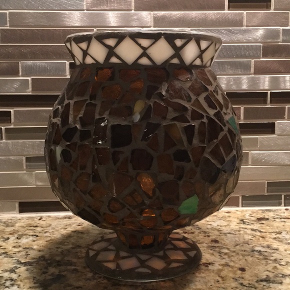 Home Interiors Accents Home Interiors Mosaic Hurricane Candle